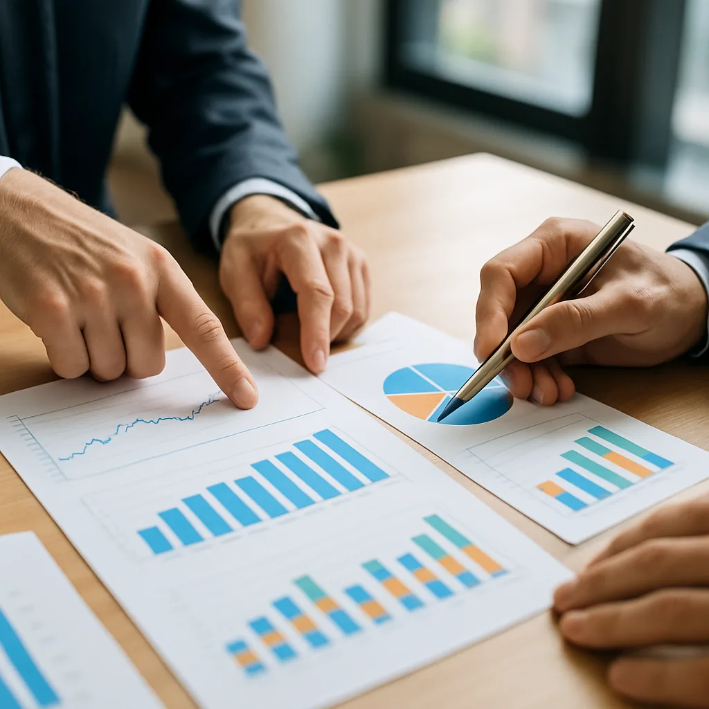 Réunion entre un expert SEA et un client pour analyser les résultats des campagnes publicitaires