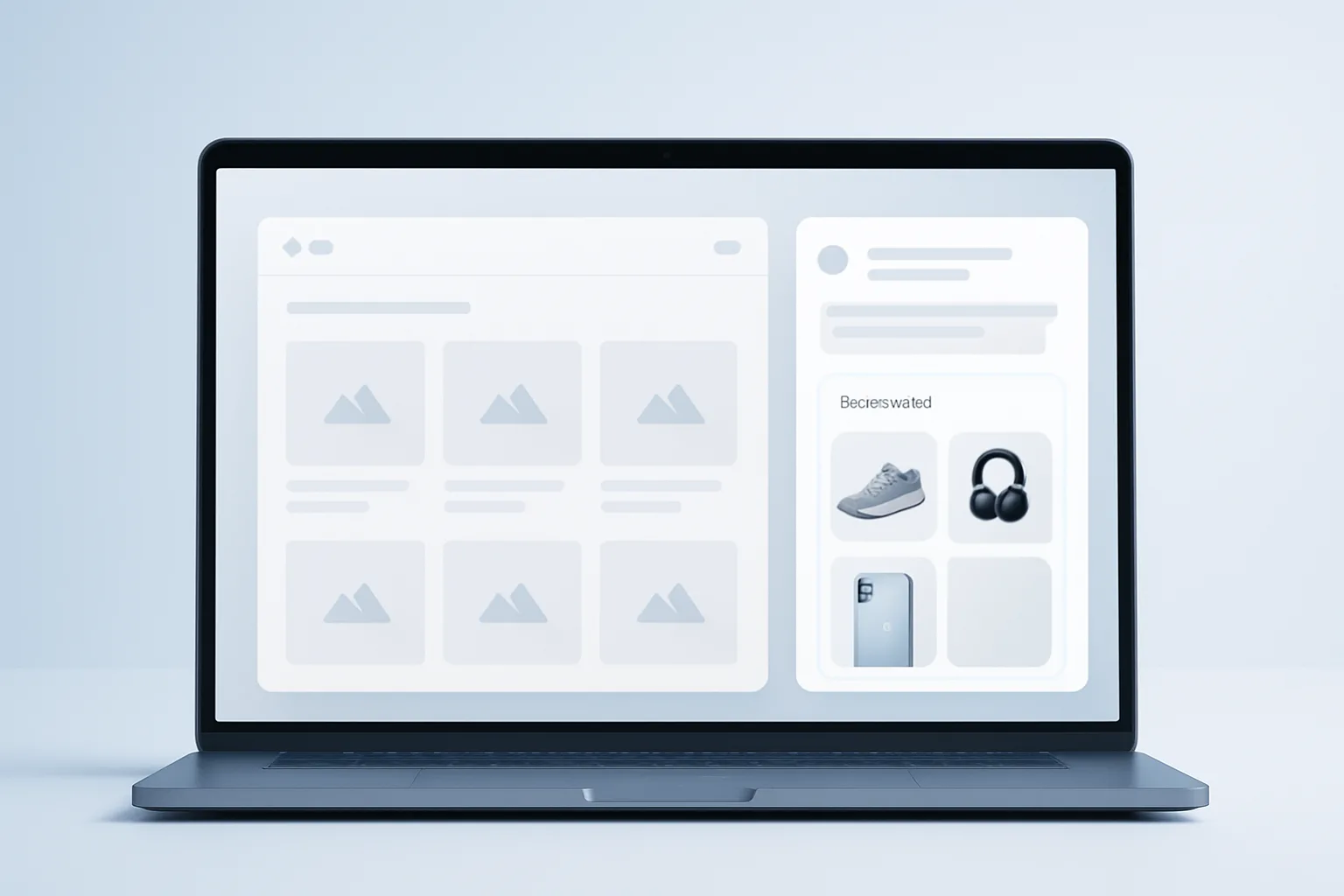 Interface de GPT Ads ecommerce avec fiches produits sponsorisées dans une fenêtre ChatGPT