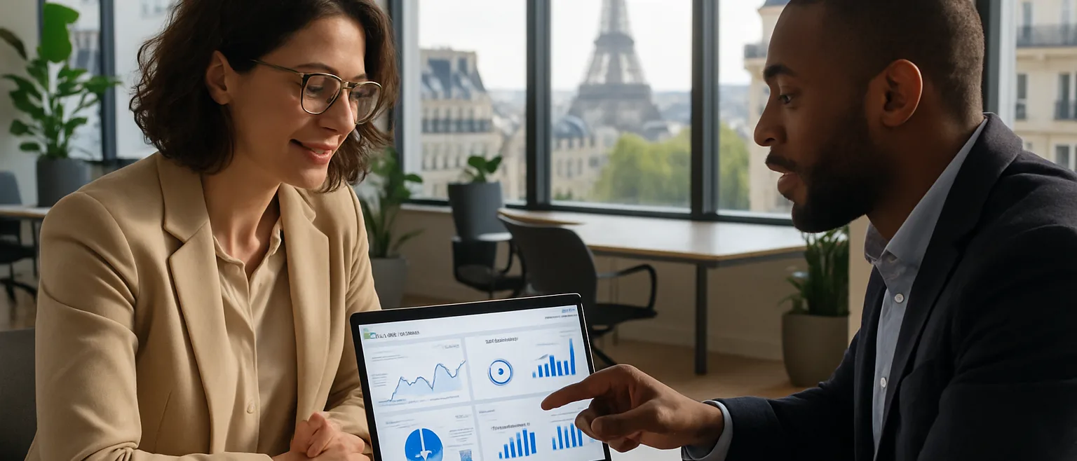 Stratégie de marketing d'influence B2B en réunion professionnelle avec analyse des réseaux sociaux